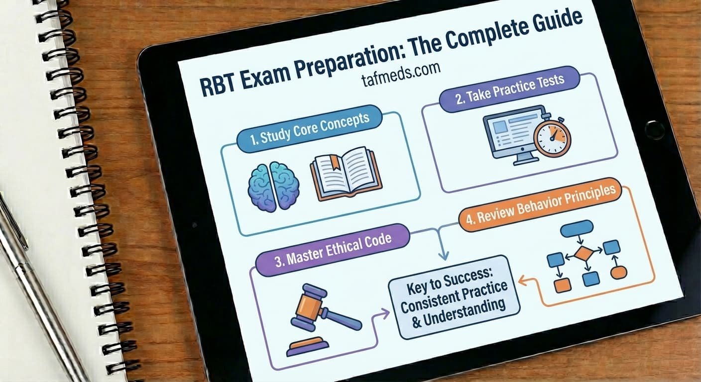 RBT exam study materials including flashcards and the RBT Task List